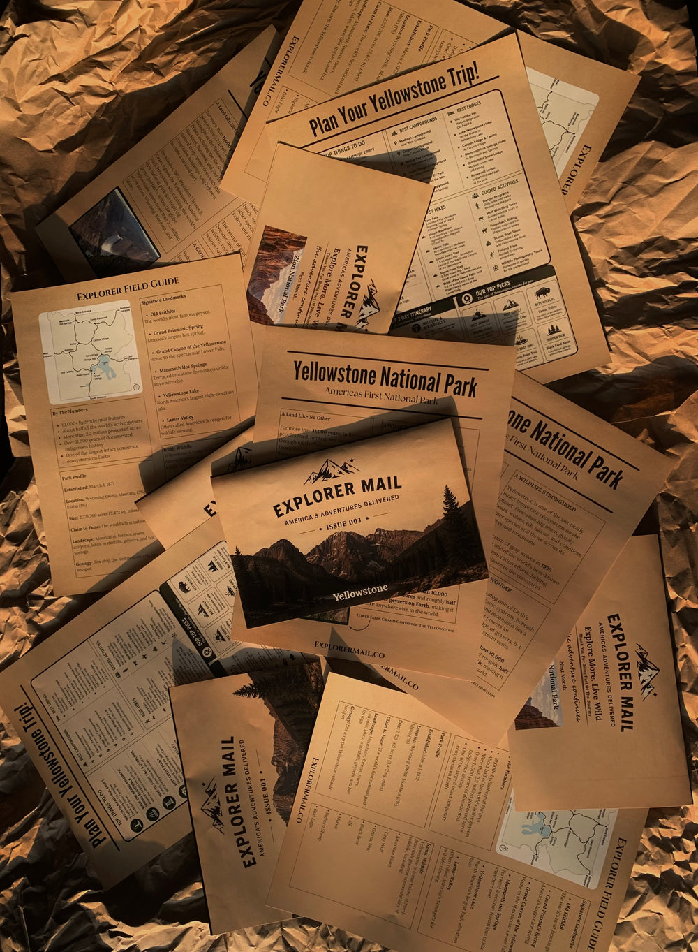 The 3-page printed Explorer Newsletter