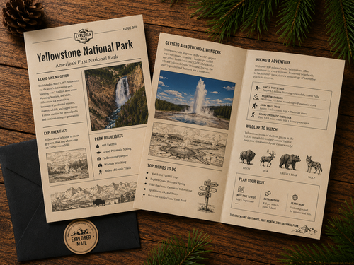 3-page printed Explorer Newsletter